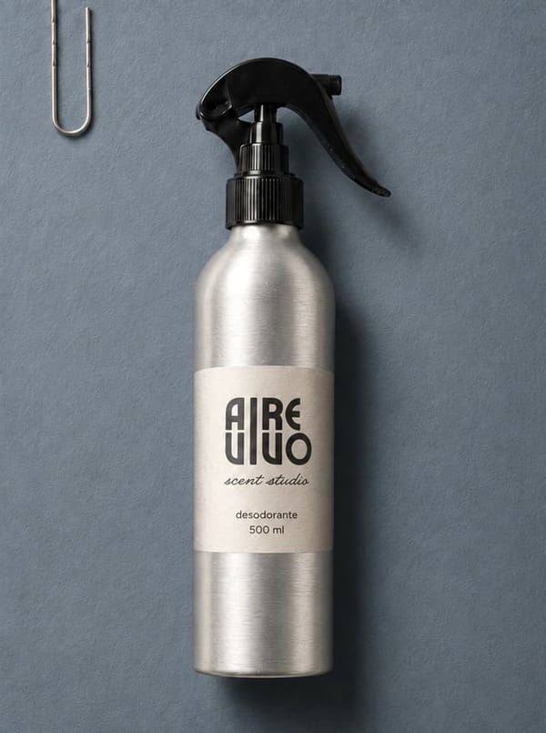 Desodorante ambiental con envío a todo México — desodorante de Aire Vivo de 500 ml en botella de aluminio con atomizador de gatillo negro